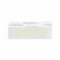 Conference Committee Light Blue Award Ribbon w/ Gold Foil Print (4"x1 5/8")